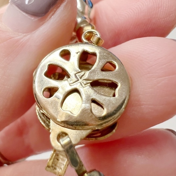 Vintage Signed Twisted Faux Pearls Statement Pendant Necklace - Picture 5 of 10